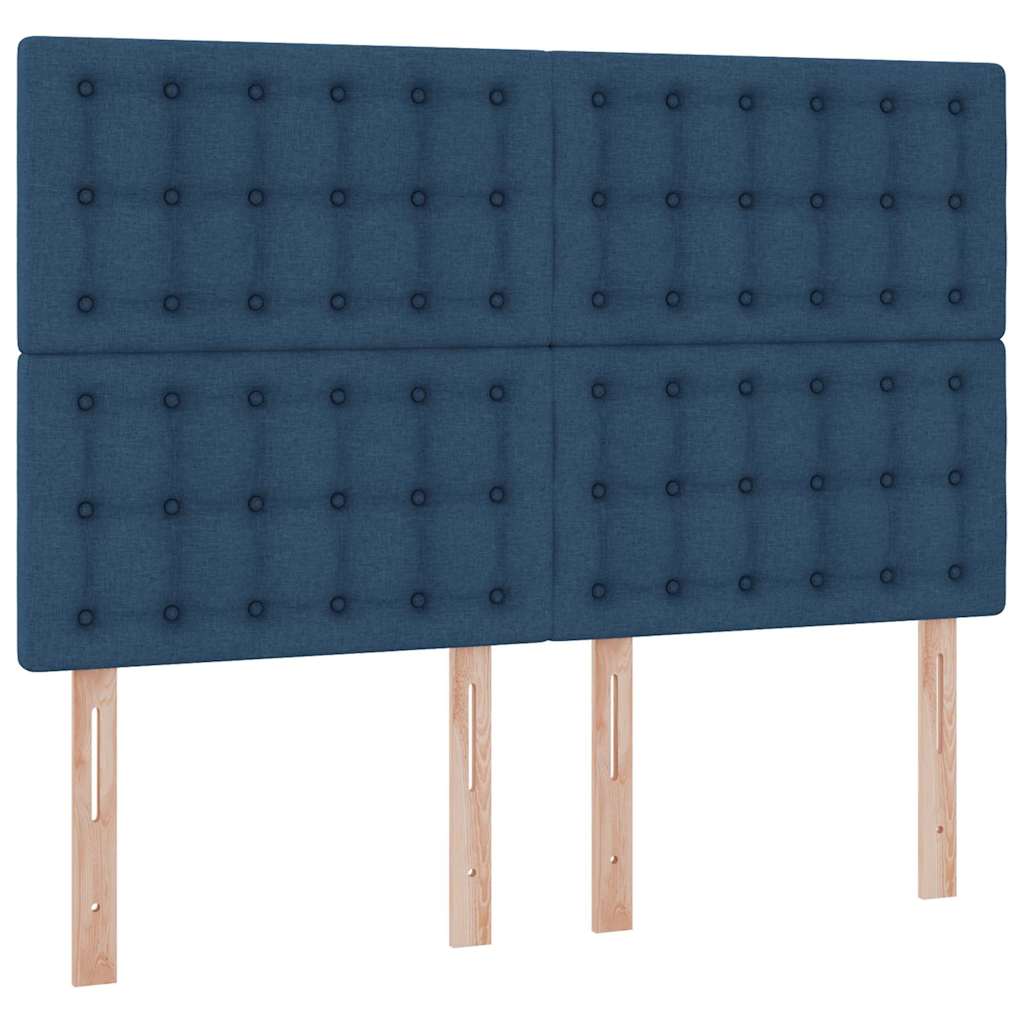 Krevet s madracem i skladištem Plava 140 x 190 cm Poliester