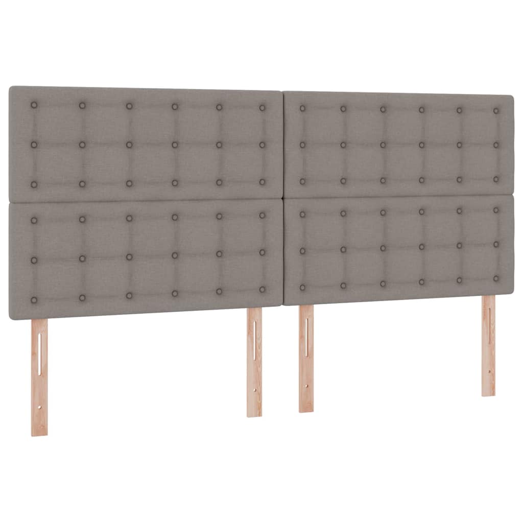 Krevet s madracem i skladištem Sivo-smeđa 200 x 200 cm