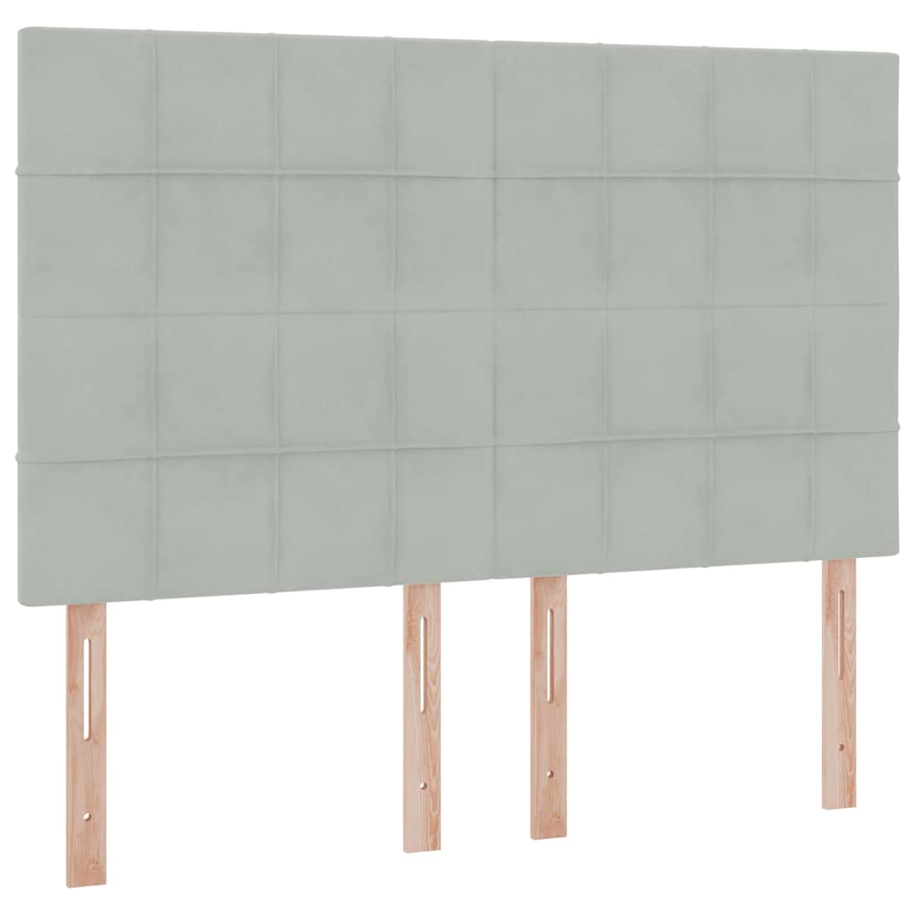 Krevet s madracem i skladištem Svijetlo siva 140 x 190 cm