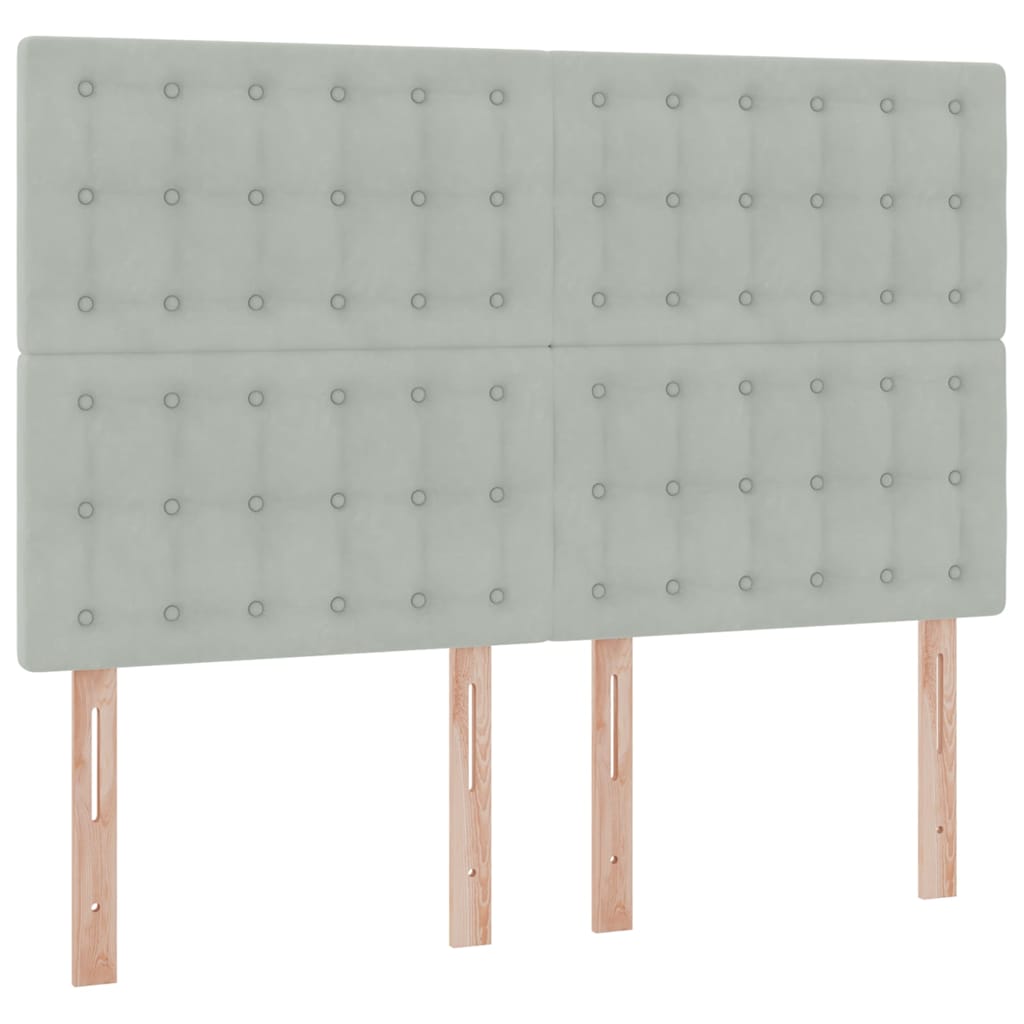 Krevet s madracem i skladištem Svijetlo siva 140 x 190 cm