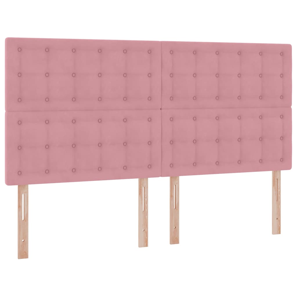Krevet s madracem i skladištem Ružičasta 180 x 200 cm Baršun