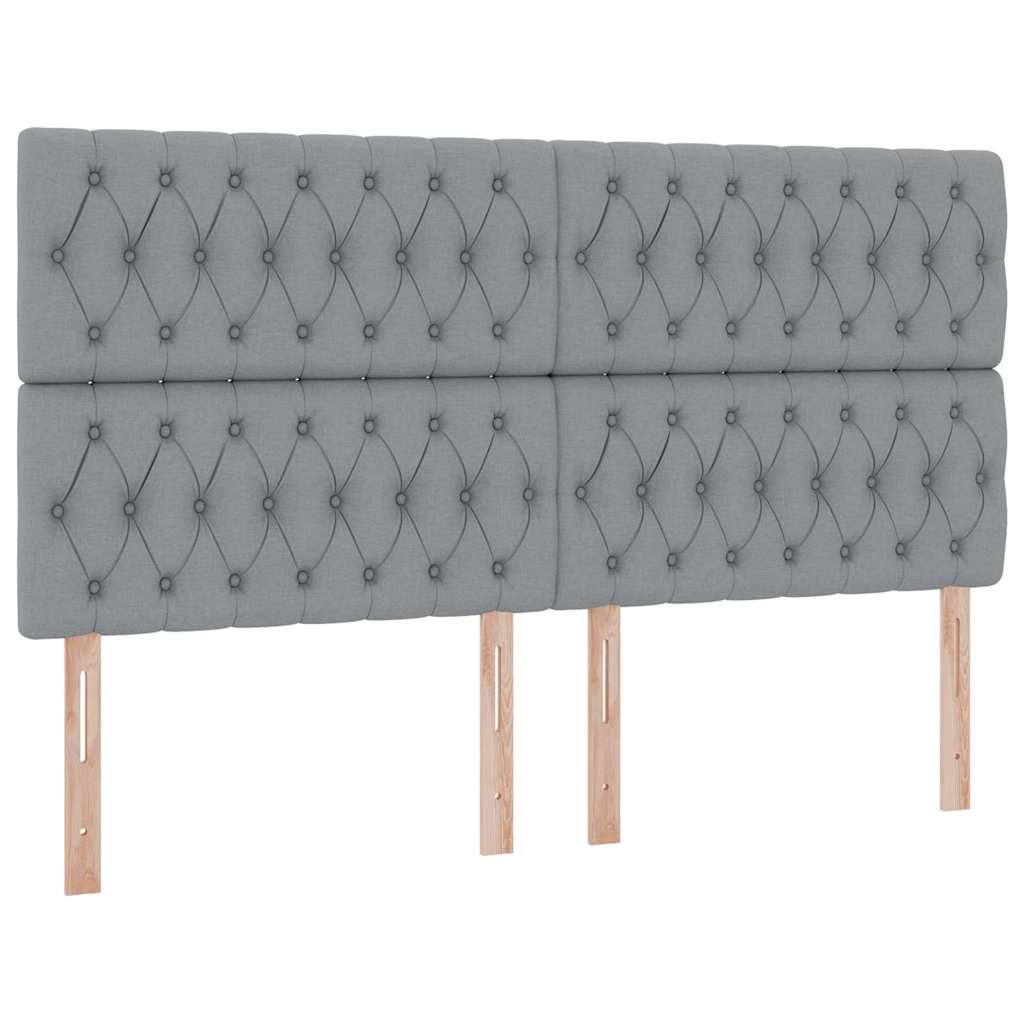 Krevet s od storage s pohranom Svjetlosiva 180 x 200 cm Tkanina