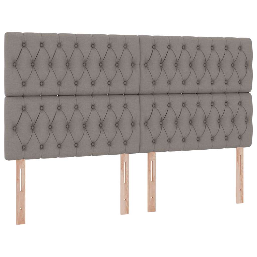 Krevet s od storage Sivo-smeđa 200 x 200 cm Lažna koža