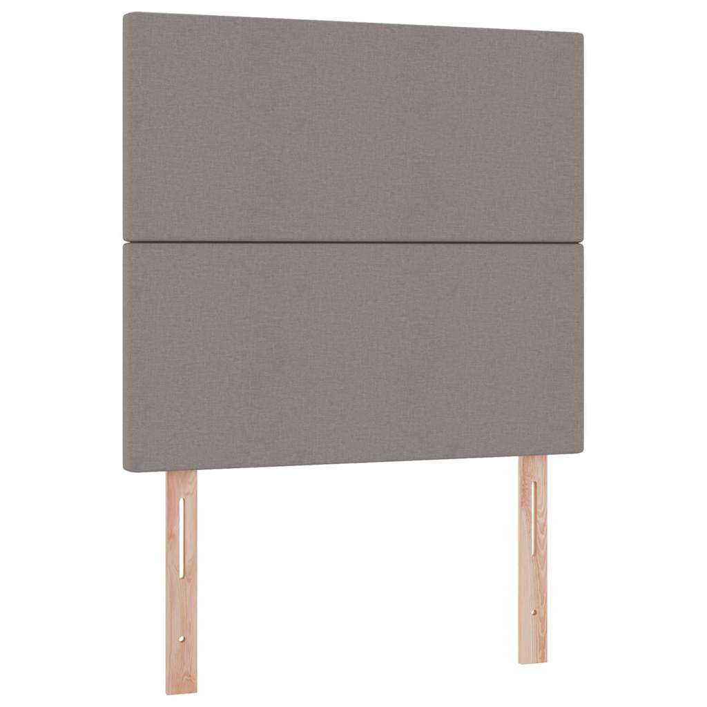 Krevet s prostorom za pohranu s LED-om Sivo-smeđa 90 x 200 cm