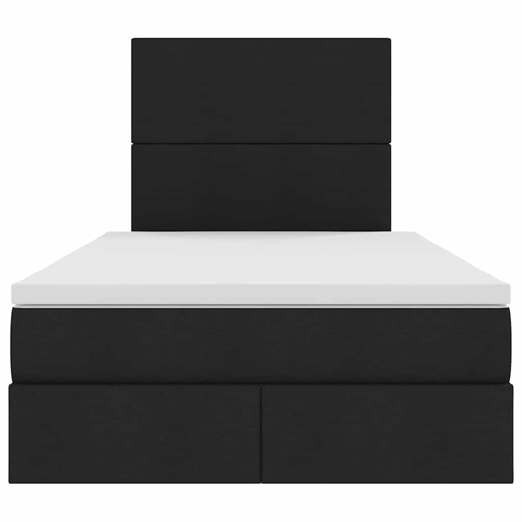 Krevet s prostorom za pohranu s LED-om Crna 120 x 200 cm