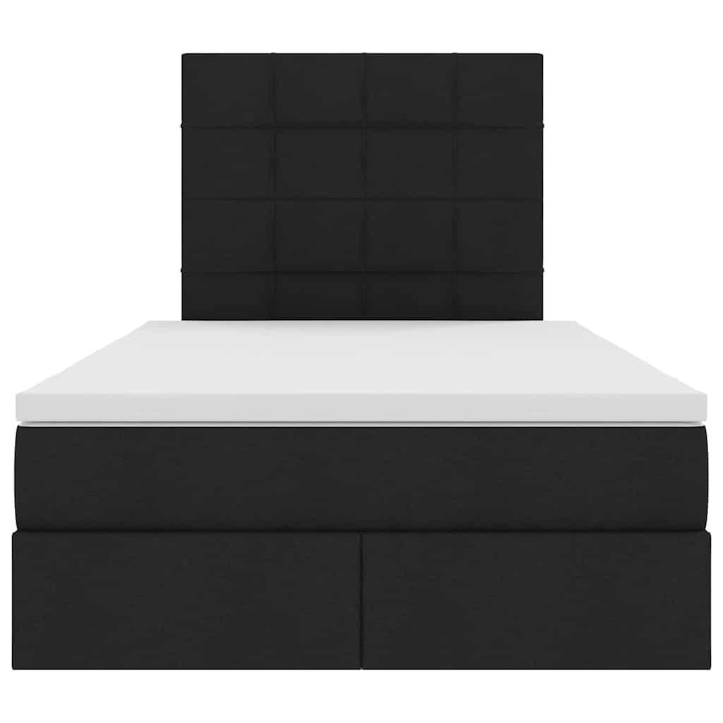 Krevet s prostorom za pohranu s LED-om Crna 120 x 190 cm
