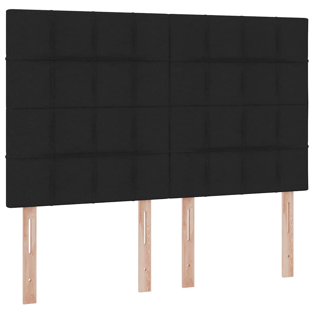 Krevet s prostorom za pohranu s LED-om Crna 140 x 190 cm