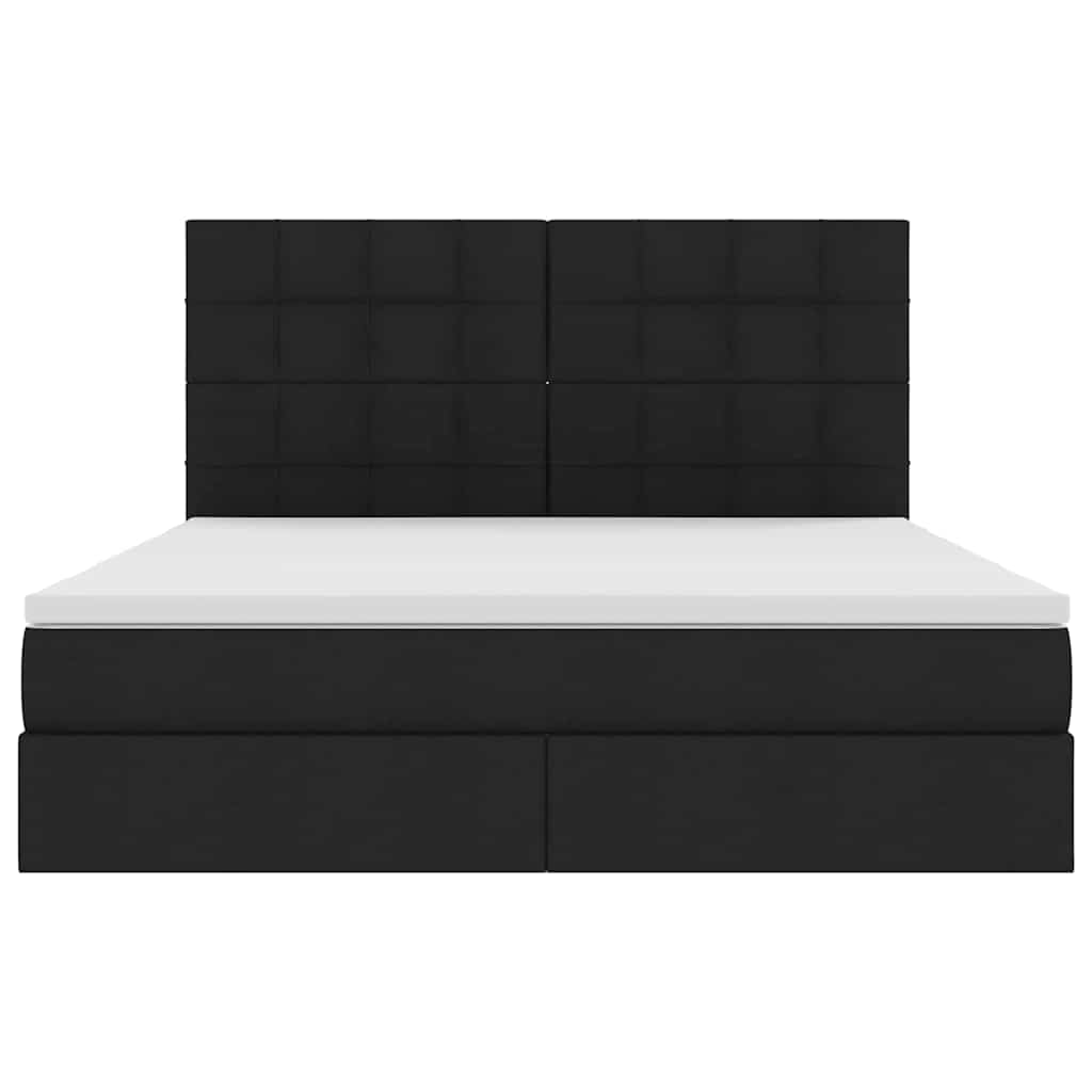 Krevet s prostorom za pohranu s LED-om Crna 180 x 200 cm