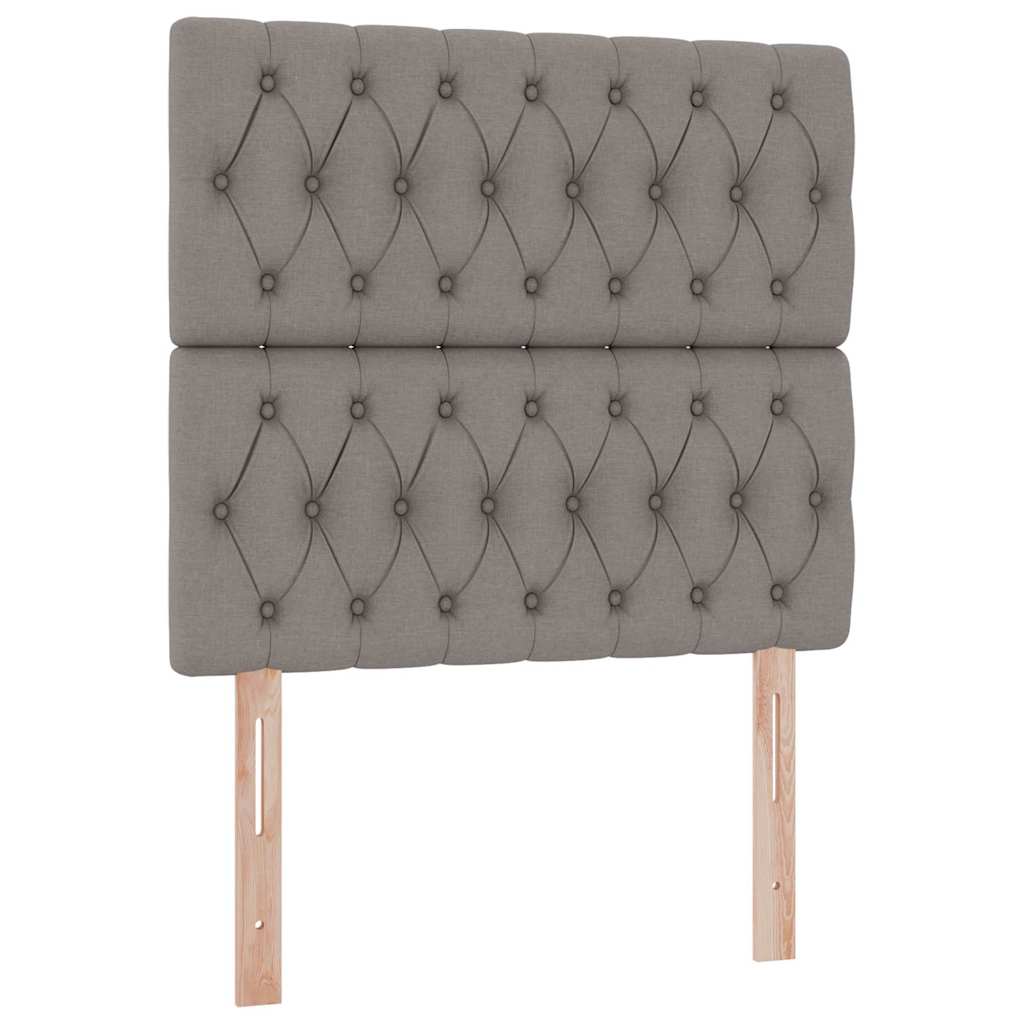 Krevet s prostorom za pohranu s LED-om Sivo-smeđa 100 x 200 cm