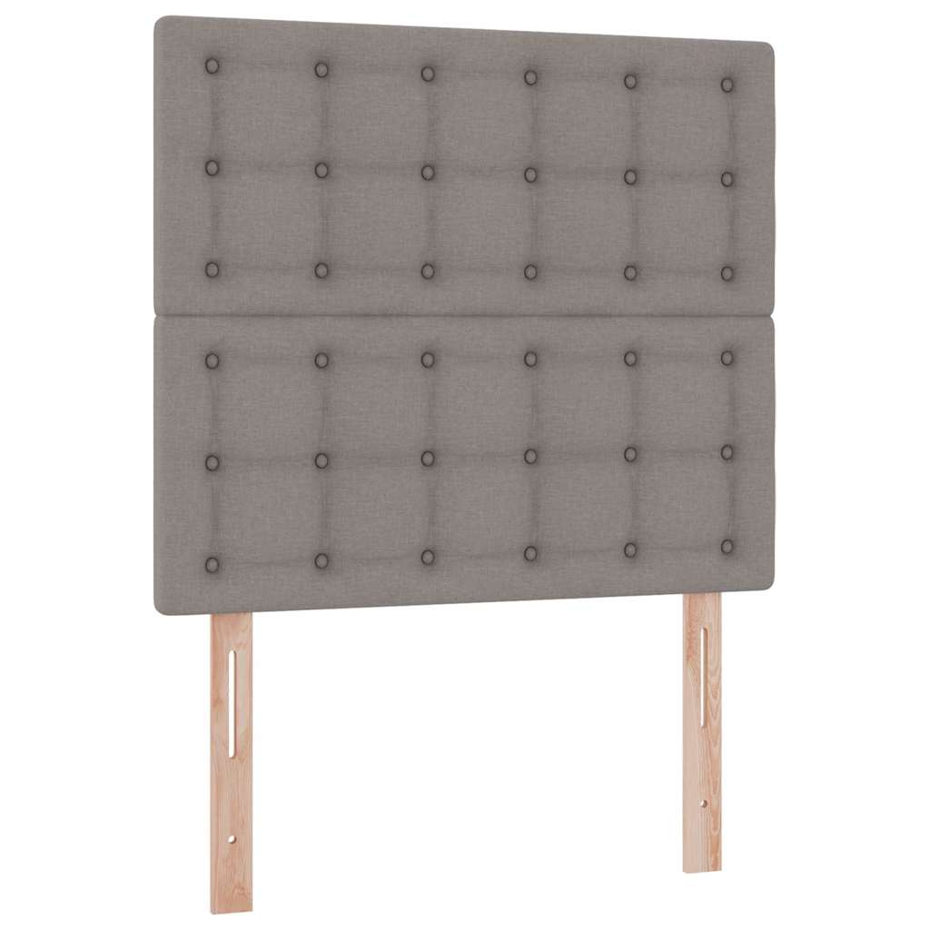 Krevet s prostorom za pohranu s LED-om Sivo-smeđa 90 x 190 cm