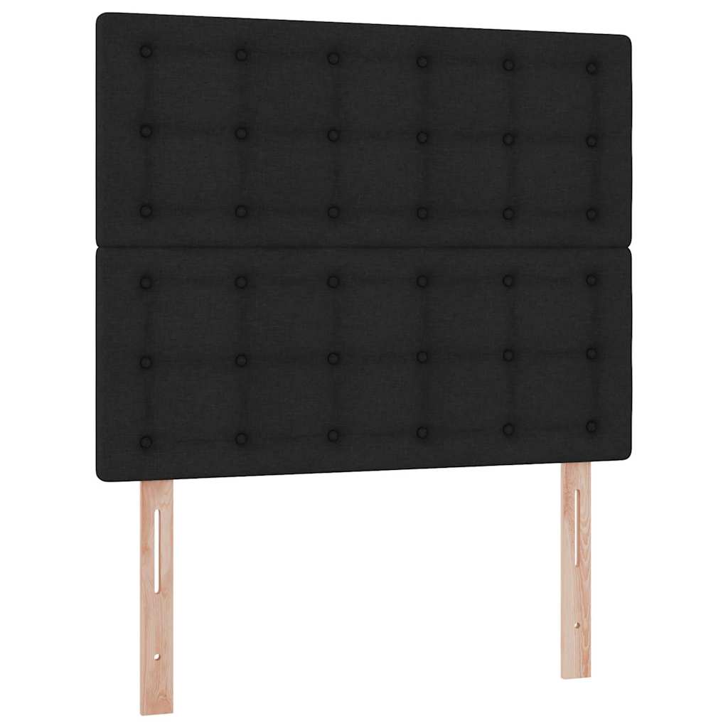 Krevet s prostorom za pohranu s LED-om Crna 120 x 200 cm