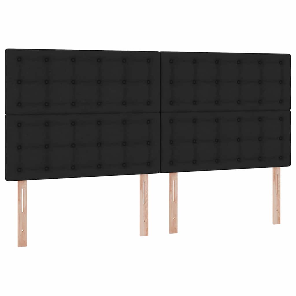 Krevet s prostorom za pohranu s LED-om Crna 200 x 200 cm