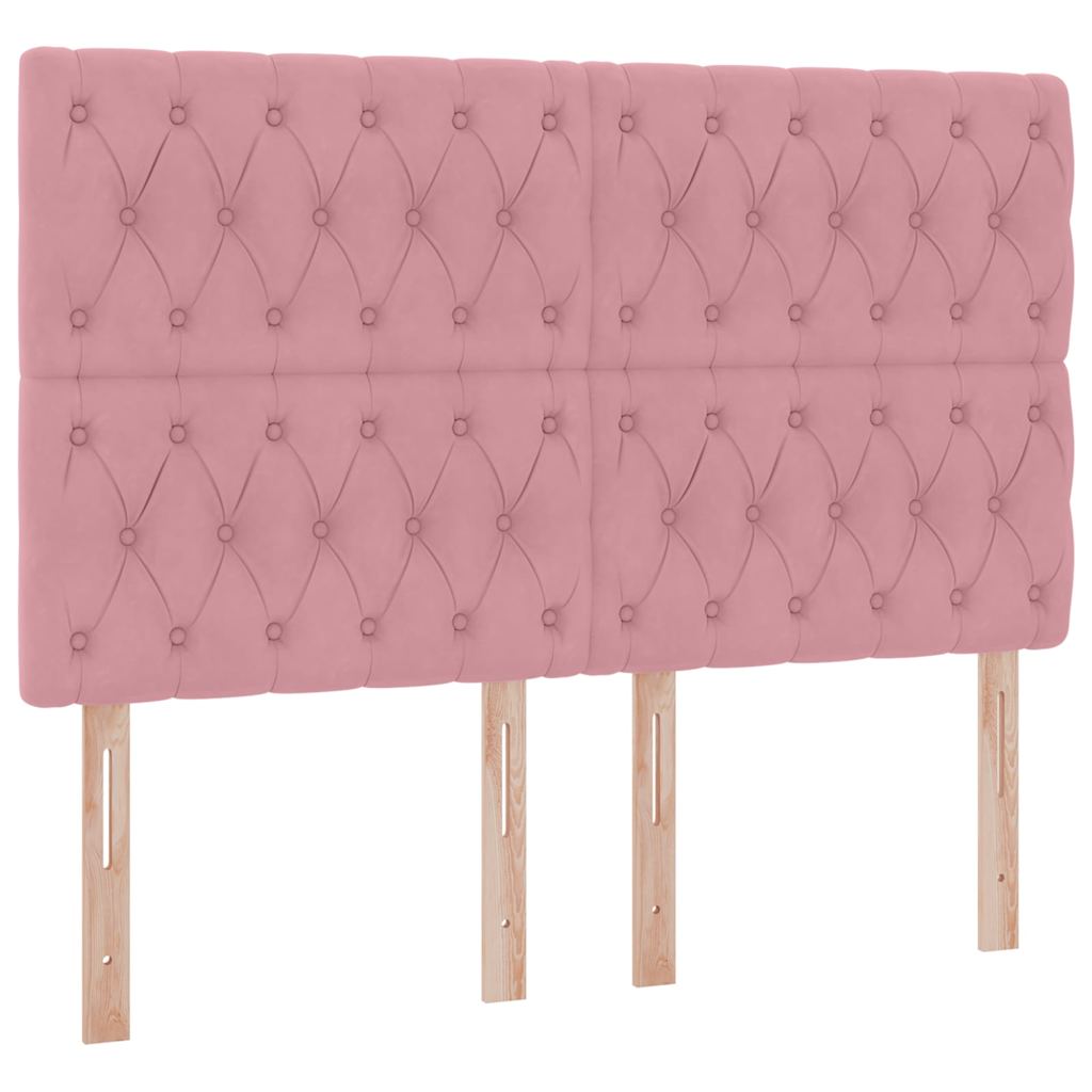 Krevet s prostorom za pohranu s LED-om Ružičasta 140 x 190 cm