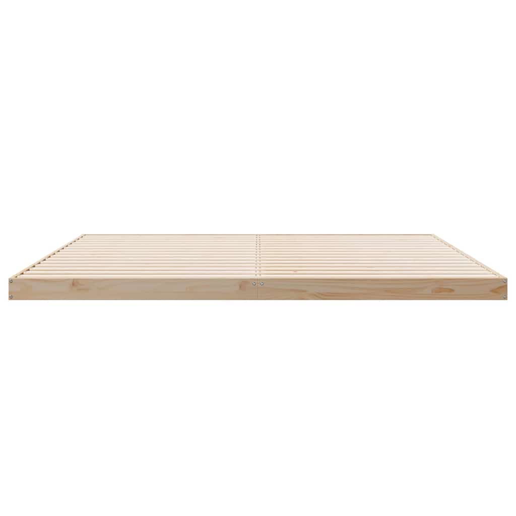 Krevet s daskama Prirodna 213,5 x 184 x 9 cm Čvrsto borovo drvo