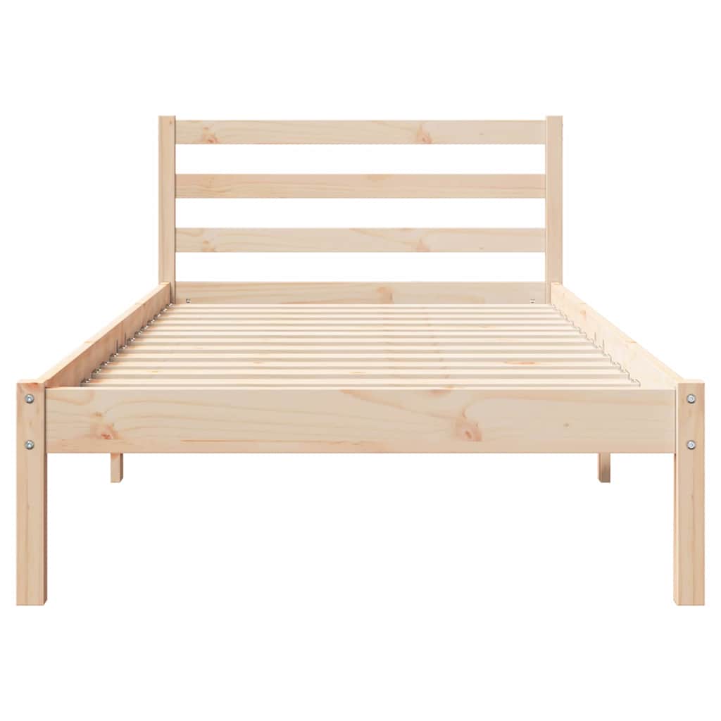 Krevetna konstrukcija s uzglavljem Smeđa 215,5 x 85,5 x 69,5 cm