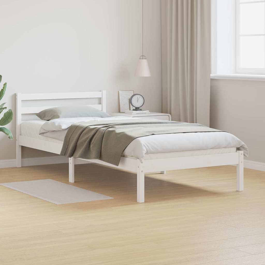 Krevetna konstrukcija Bijelo 215,5 x 95,5 x 69,5 cm