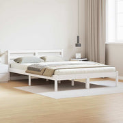 Krevetna konstrukcija Bijelo 215,5 x 165,5 x 69,5 cm