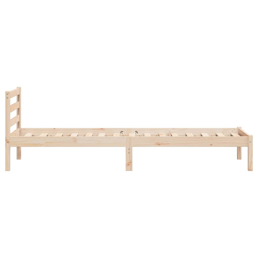 Krevetna konstrukcija s uzglavljem Smeđa 225,5 x 95,5 x 69,5 cm