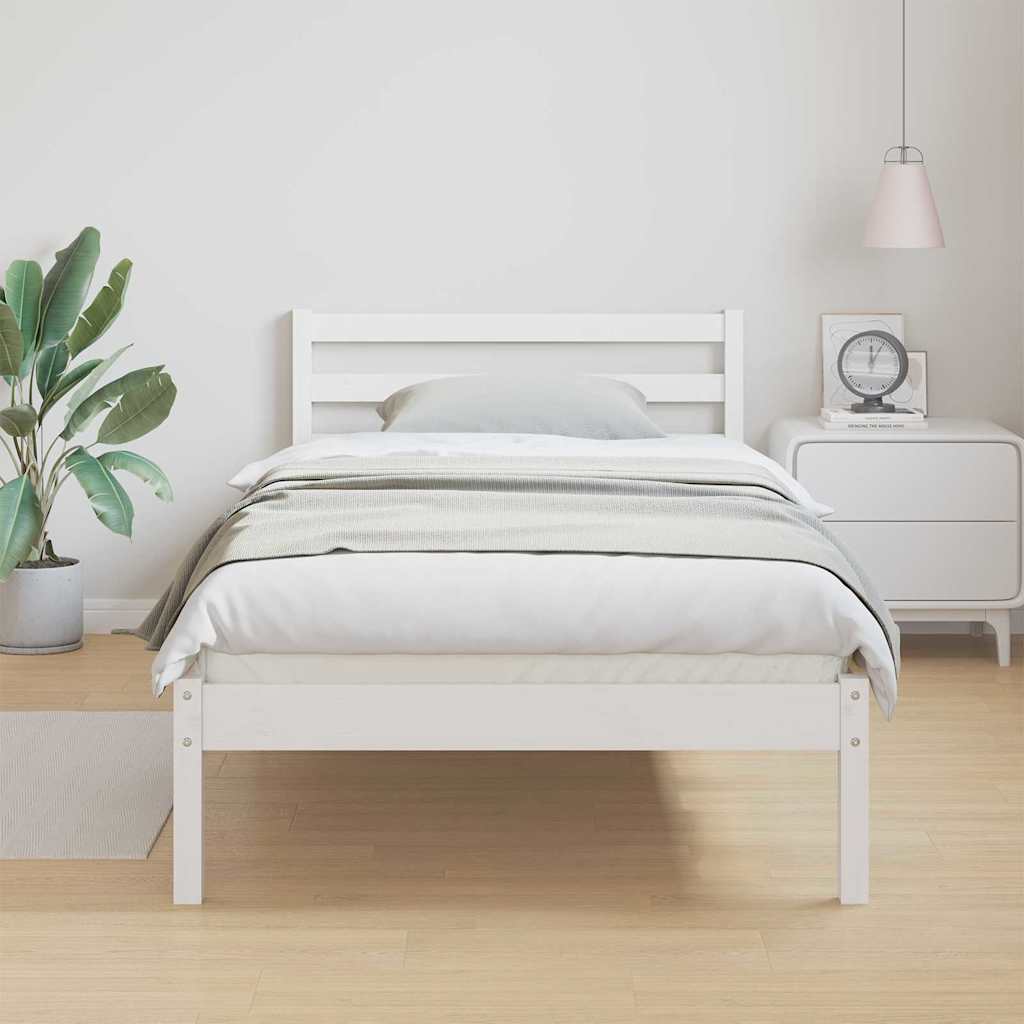 Krevetna konstrukcija Bijelo 225,5 x 105,5 x 69,5 cm