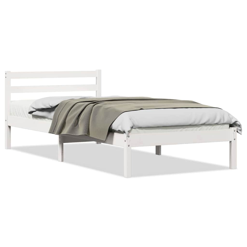 Krevetna konstrukcija Bijelo 225,5 x 105,5 x 69,5 cm