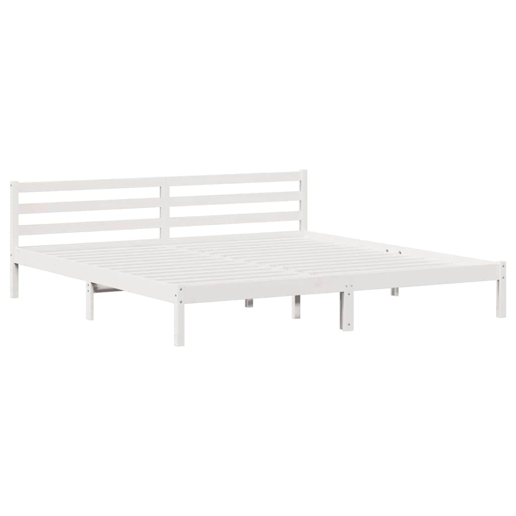 Krevetna konstrukcija Bijelo 225,5 x 205,5 x 69,5 cm