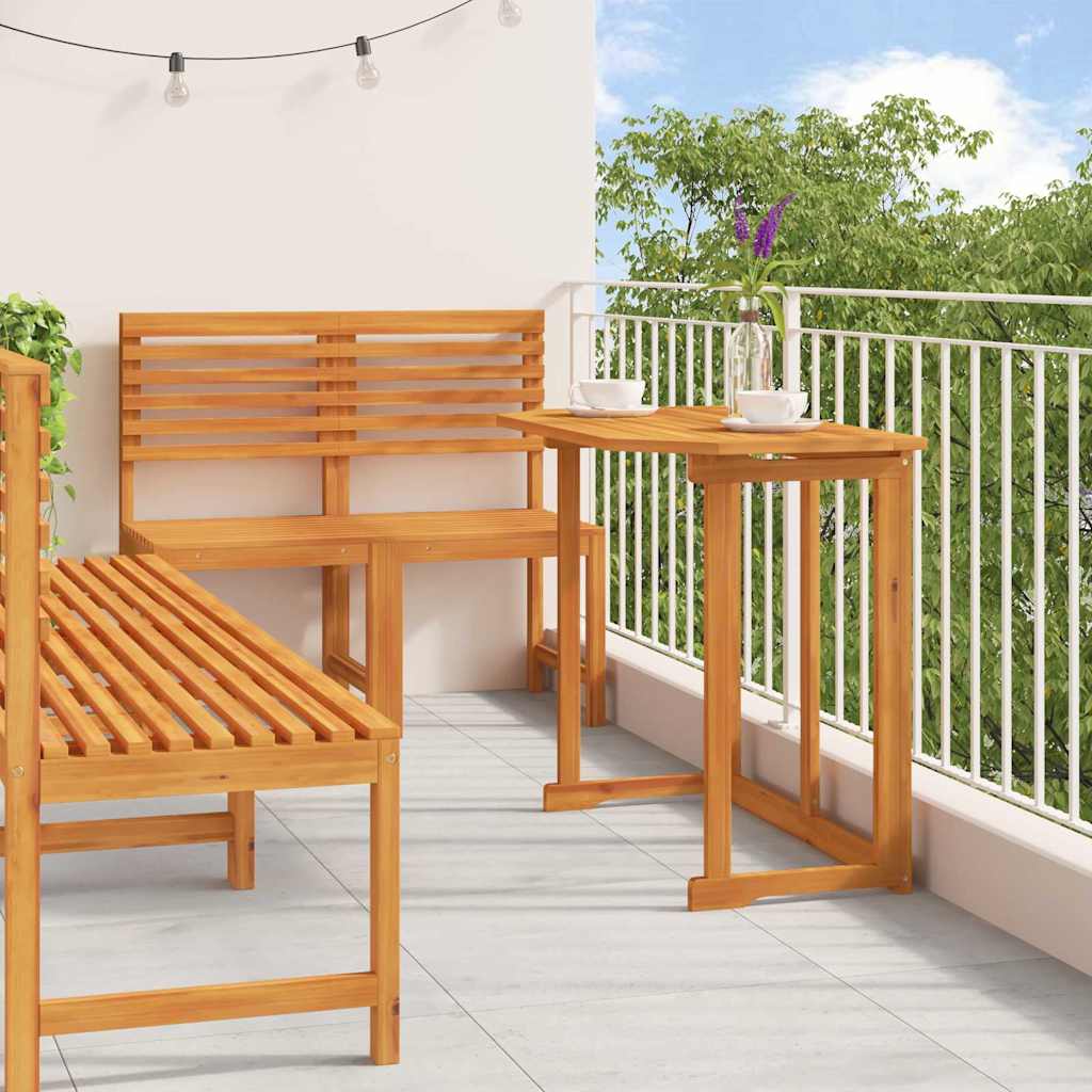 Bistro set za vrt 5 pcs Smeđa Čvrsto drvo akacije