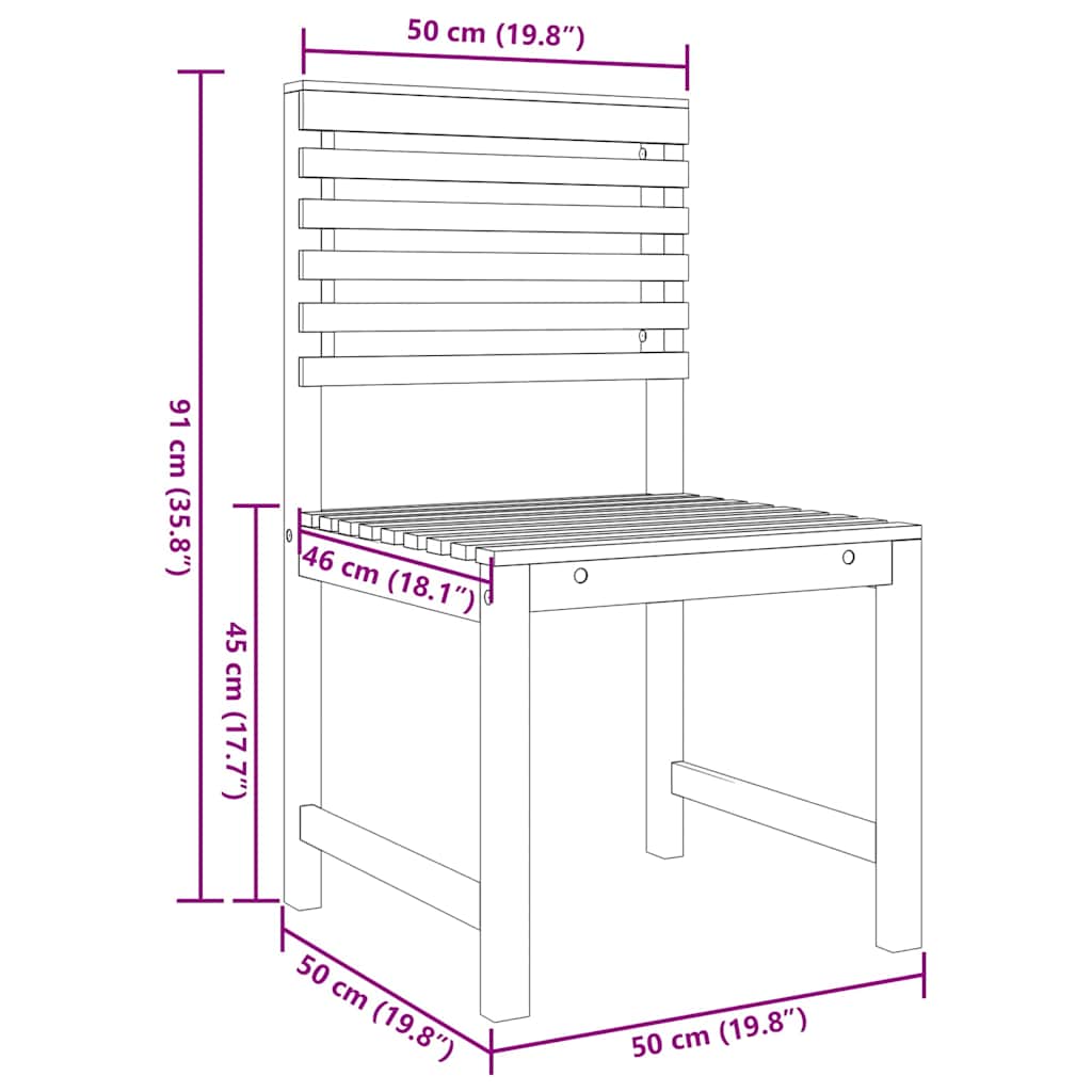 Bistro set za vrt 5 pcs Smeđa Čvrsto drvo akacije