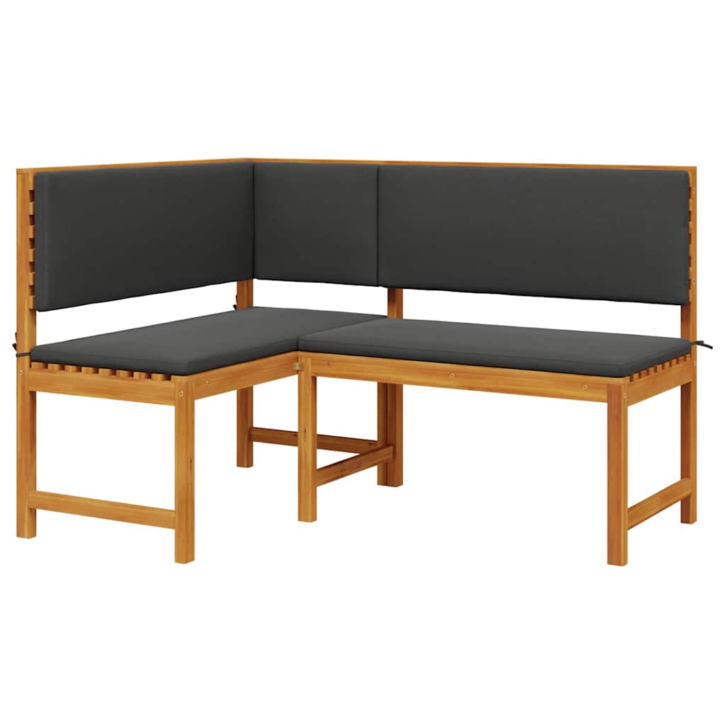 Set vrtne klupe 4 pcs Smeđa Čvrsto drvo akacije