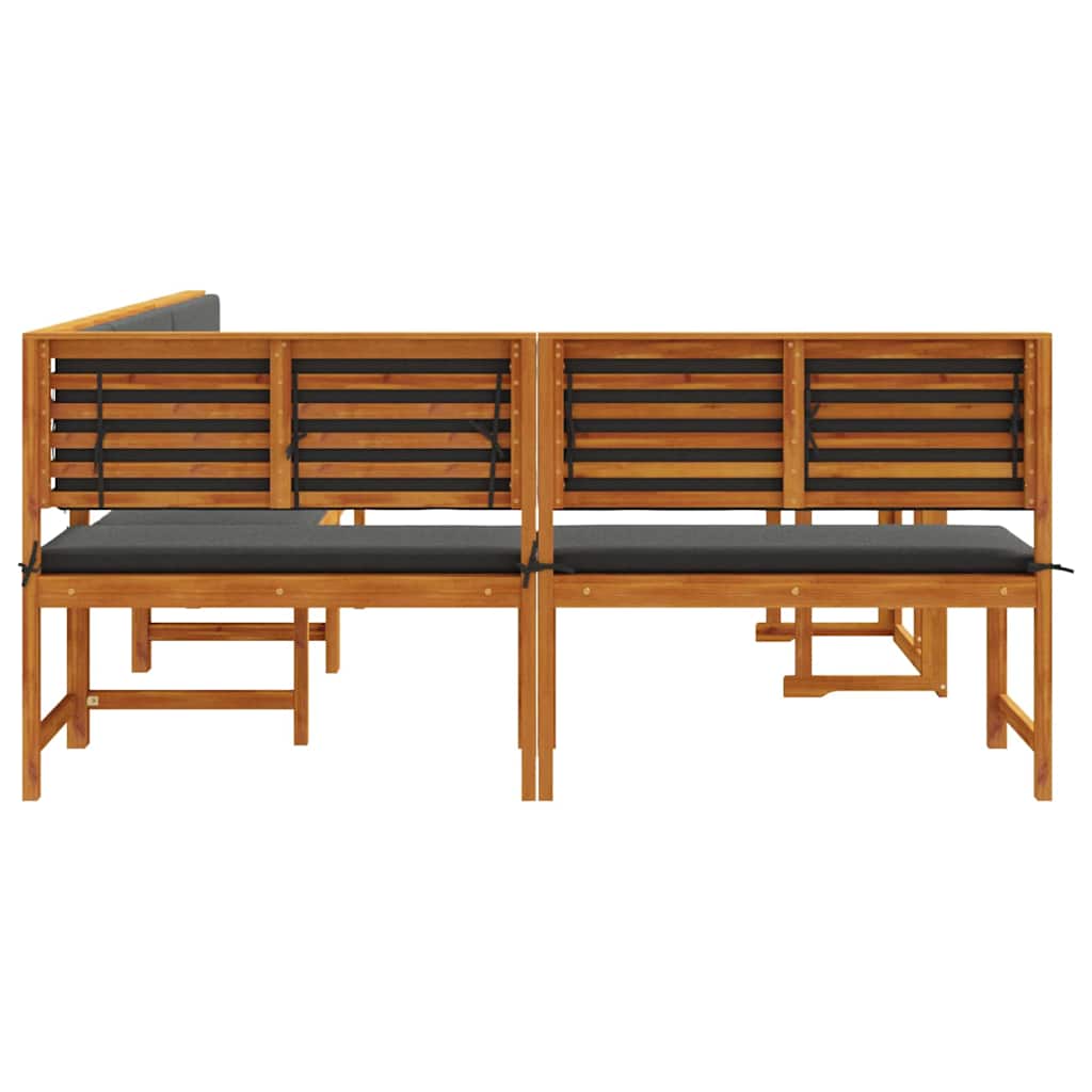 Set vrtne klupe 4 pcs Smeđa Čvrsto drvo akacije