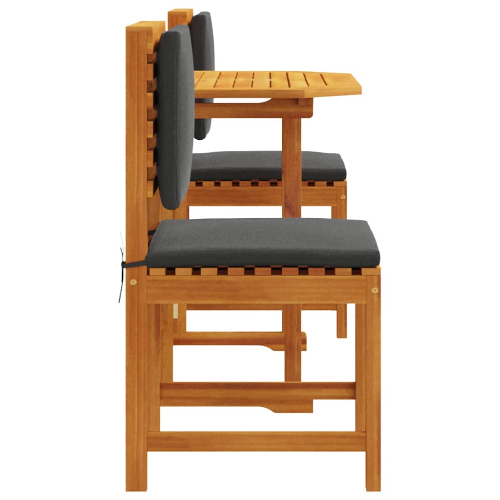 Bistro set za vrt 3 pcs Smeđa Čvrsto drvo akacije