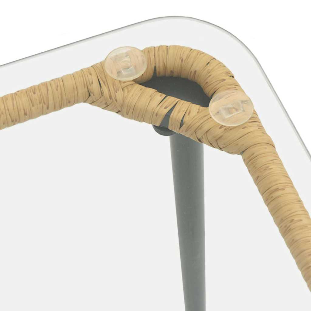 Stol za vrt Prirodna 80 x 40 x 45 cm poliratan
