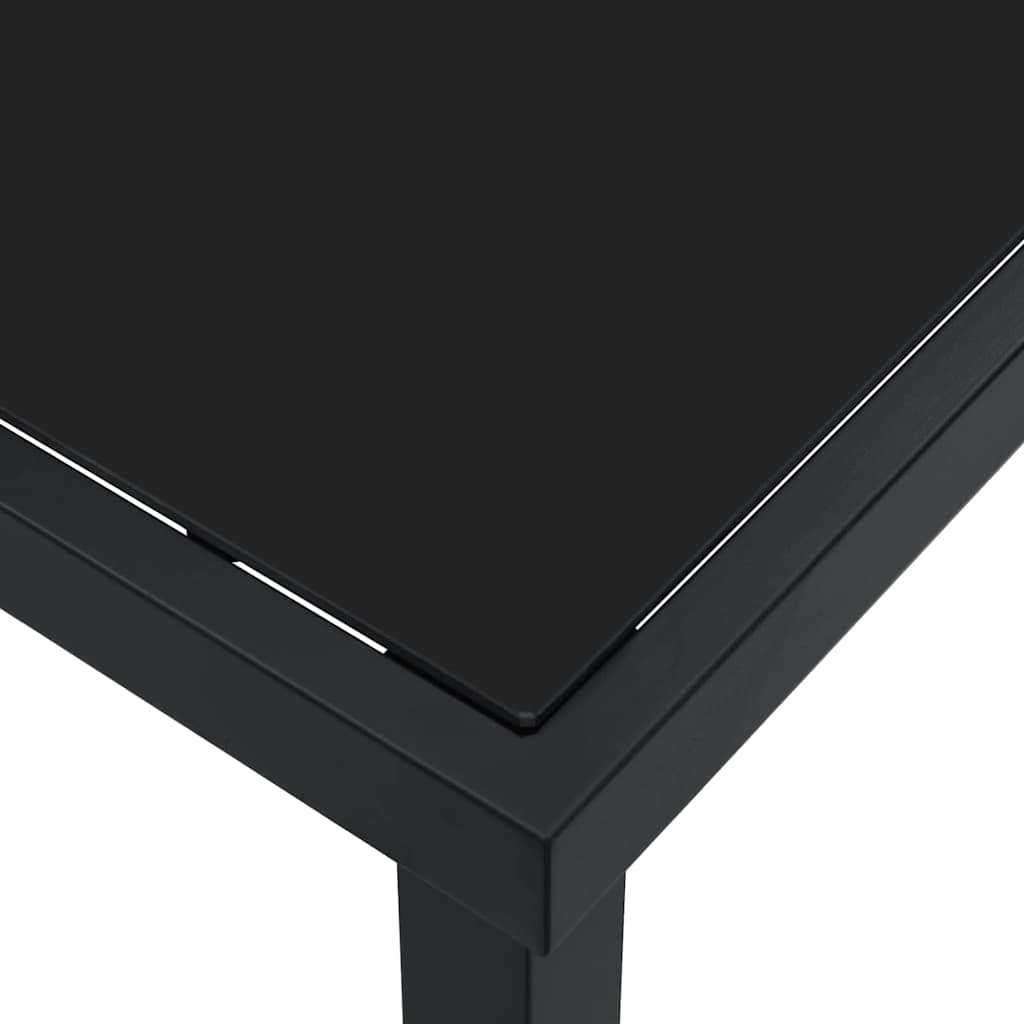 Stol za vrt Crna 160 x 80 x 73 cm Metal