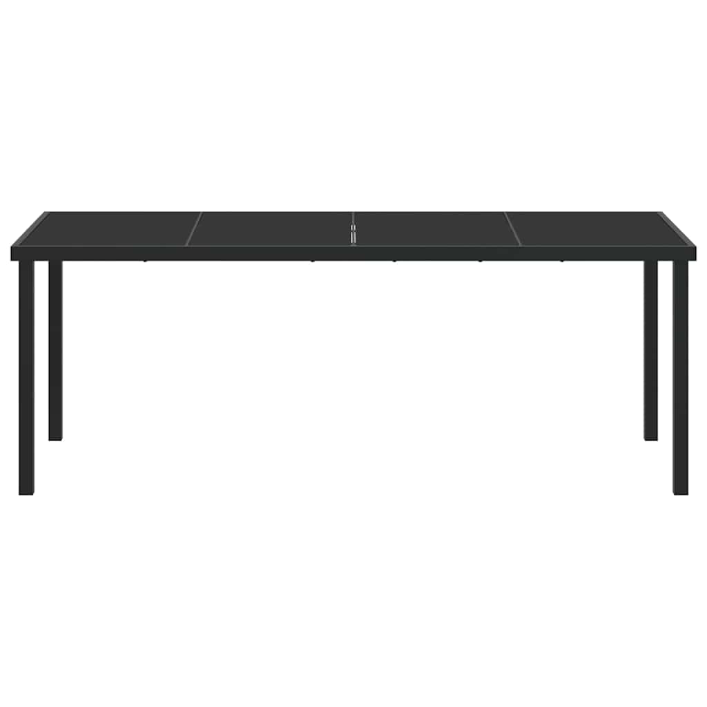 Stol za vrt Crna 200 x 80 x 73 cm Metal