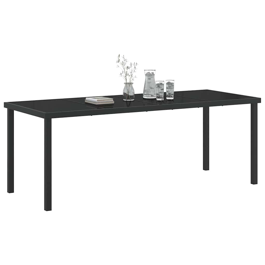 Stol za vrt Crna 200 x 80 x 73 cm Metal