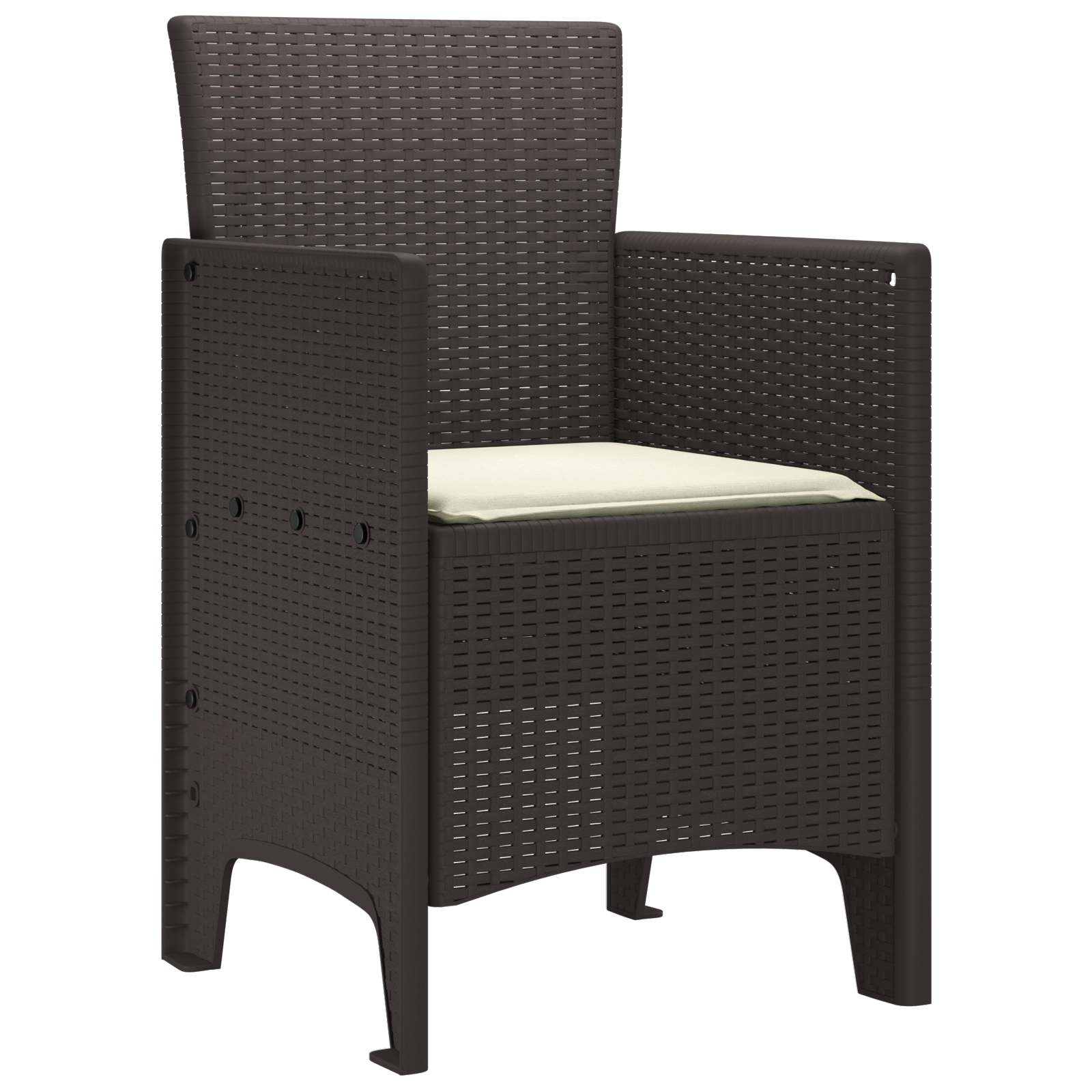 Vrtna stolica 2 pcs Smeđa 53 x 49 x 85 cm Polipropilen