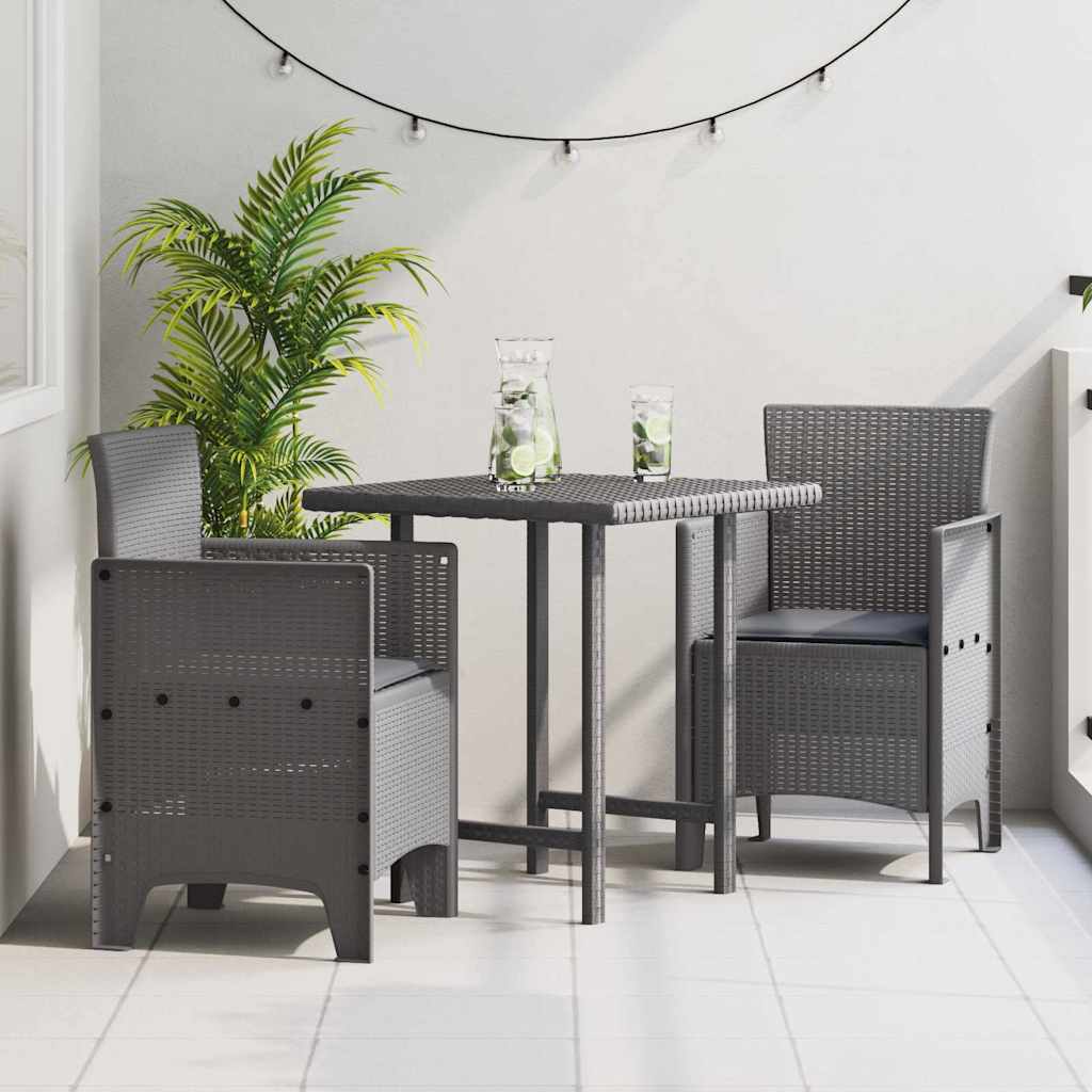 Vrtna stolica 2 pcs Svijetlo siva 53 x 49 x 85 cm Polipropilen