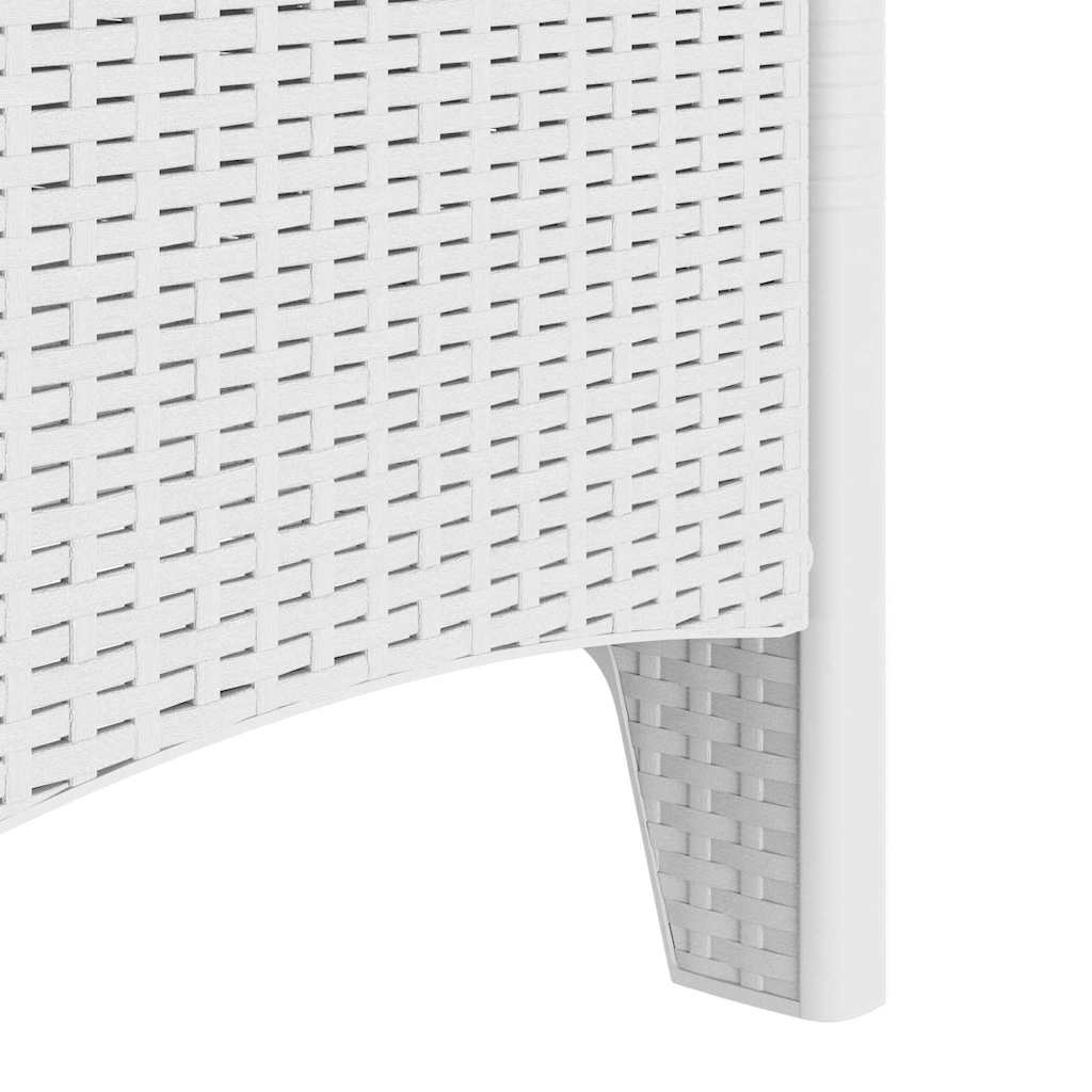 Vrtna stolica 4 pcs Bijelo 53 x 49 x 85 cm Polipropilen