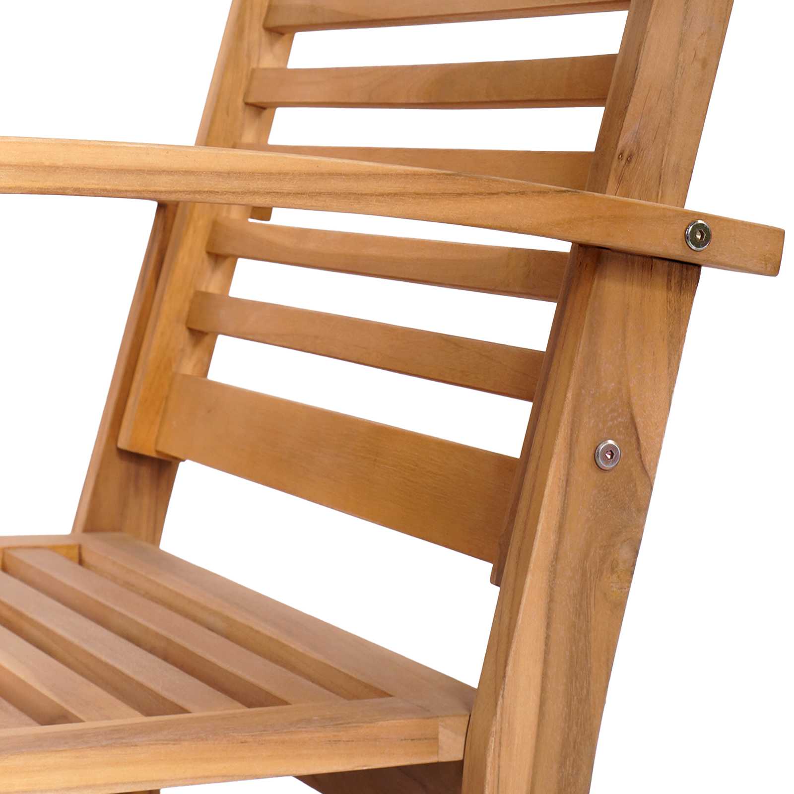 Sjedeća garnitura za vrt 4 pcs Prirodna Čvrsto teak drvo