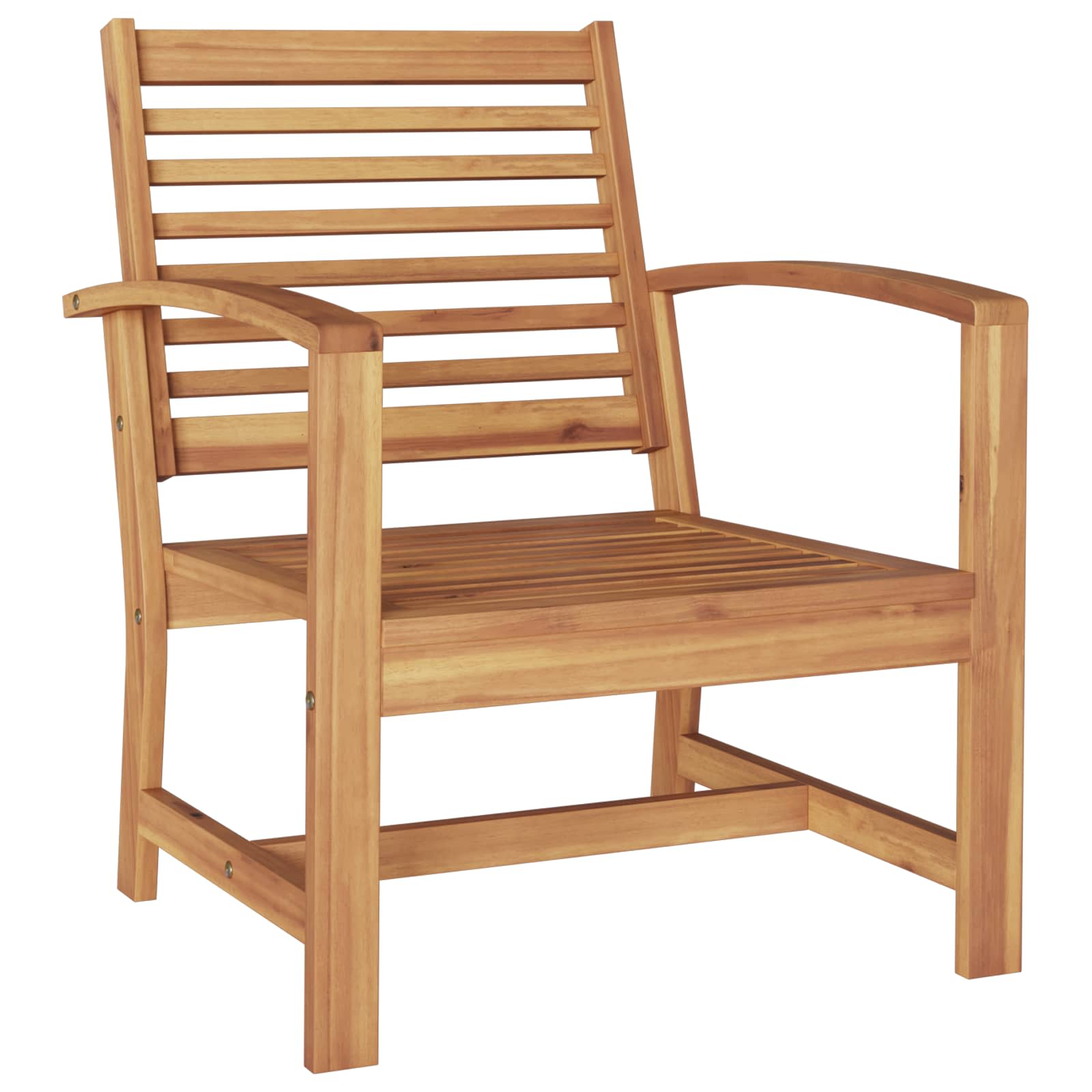 Sjedeća garnitura za vrt 4 pcs Prirodna Čvrsto teak drvo