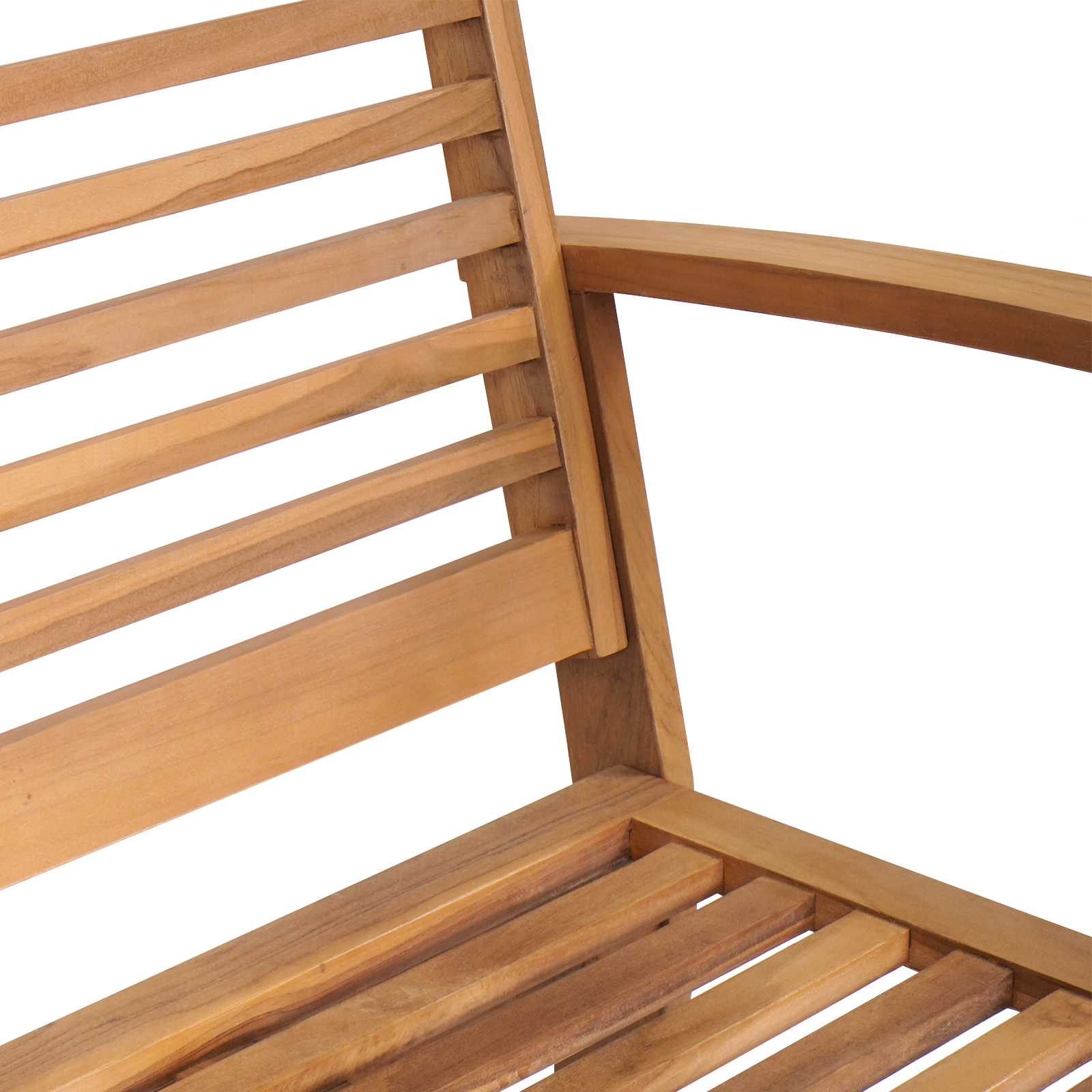 Sjedeća garnitura za vrt 5 pcs Prirodna Čvrsto teak drvo