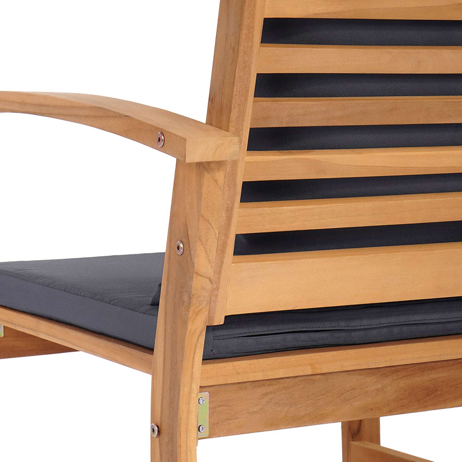 Sjedeća garnitura za vrt 5 pcs Prirodna Čvrsto teak drvo