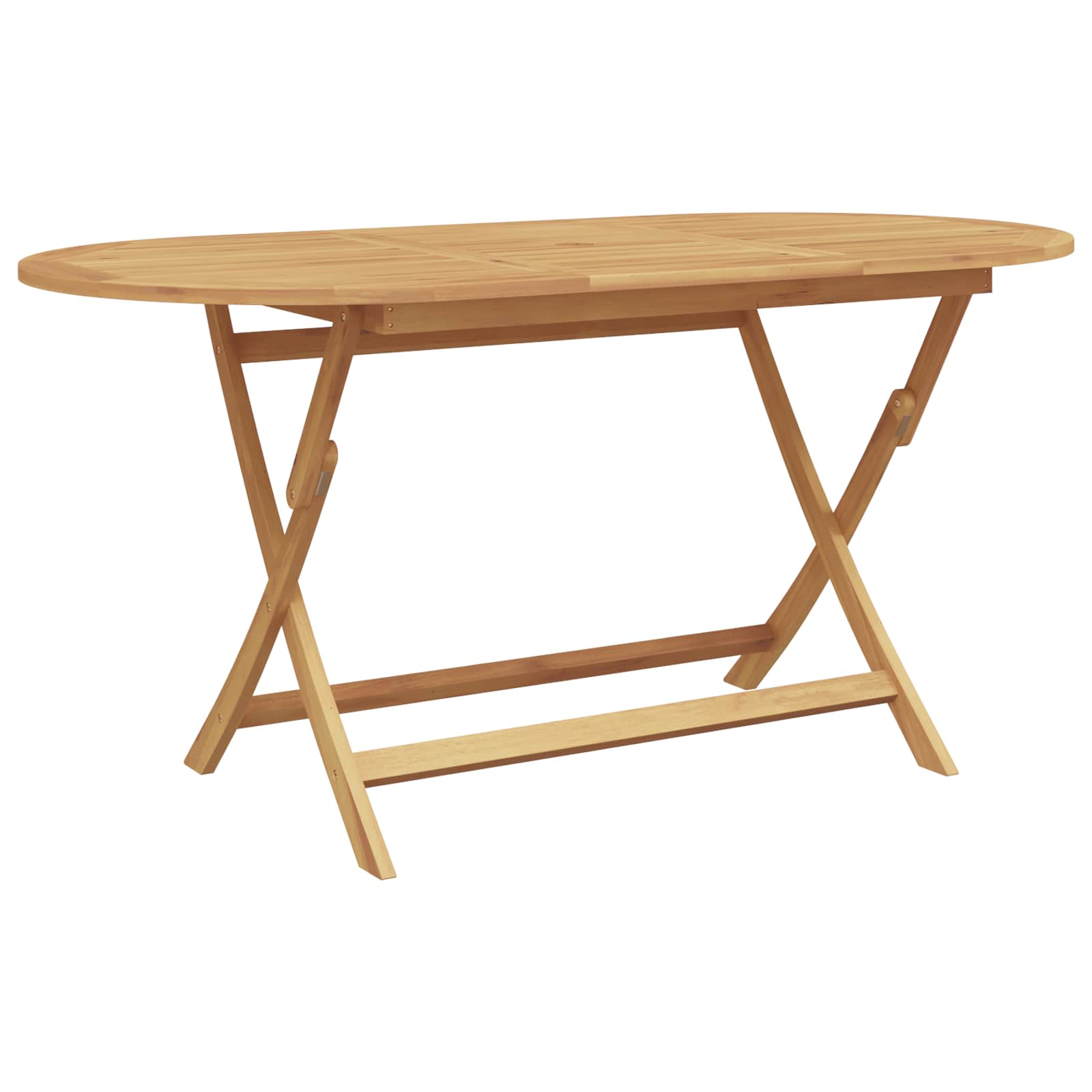 Vrtni set za objed 7 pcs Smeđa Čvrsto teak drvo