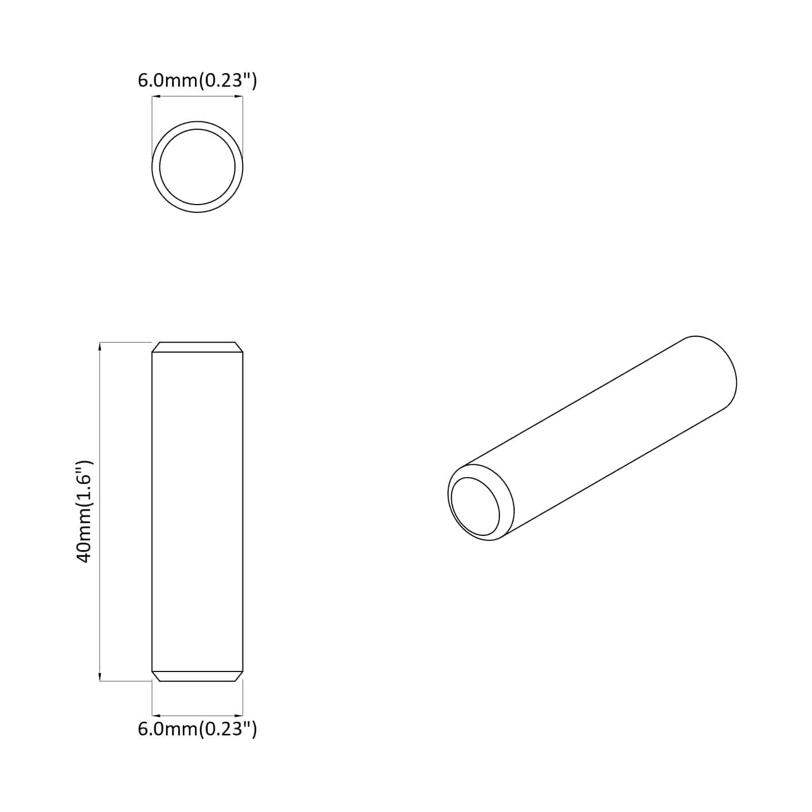 Drveni klinovi 12 pcs Smeđa Ø6 x 40 mm Masivno drvo