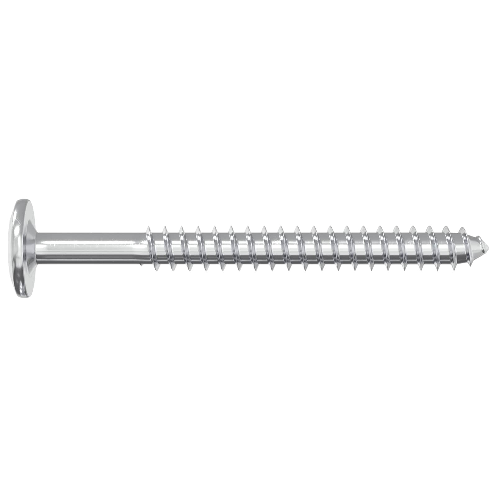 Drvene vijake 2 pcs Srebrno M6 x 70 mm Čelik