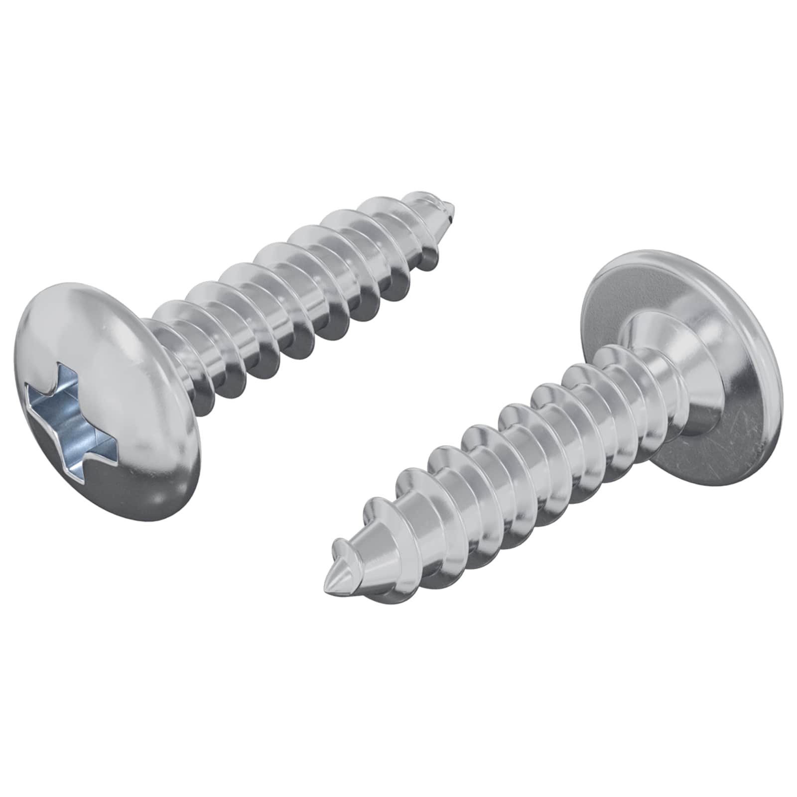 Vijak 2 pcs Srebrno M4 x 16 mm Čelik