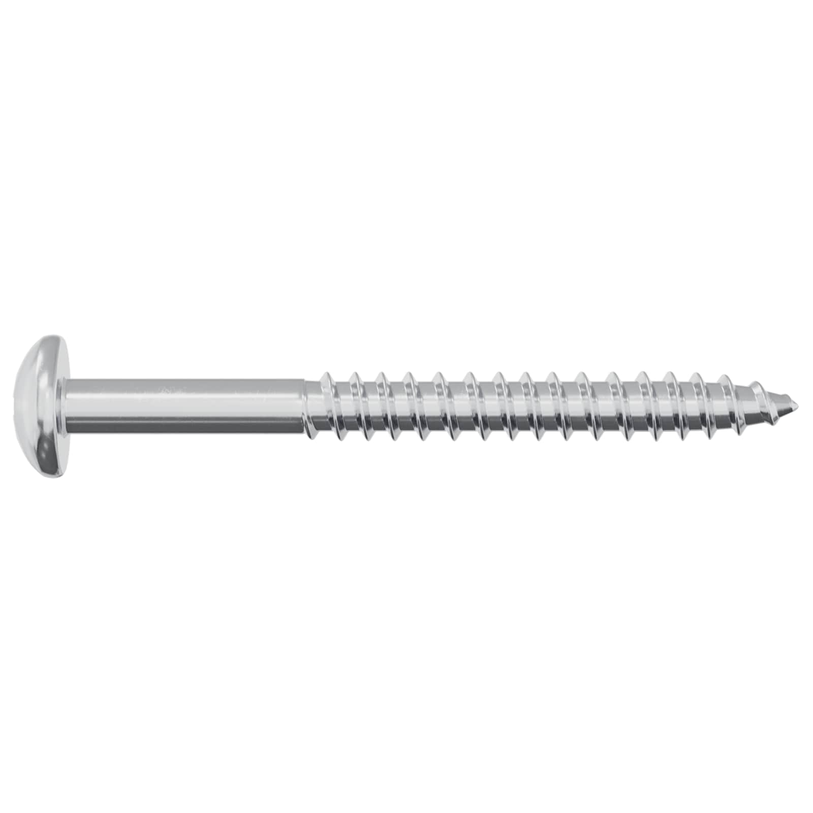 Drveni vijak 2 pcs Srebrno 9,8 x 53 mm Čelik
