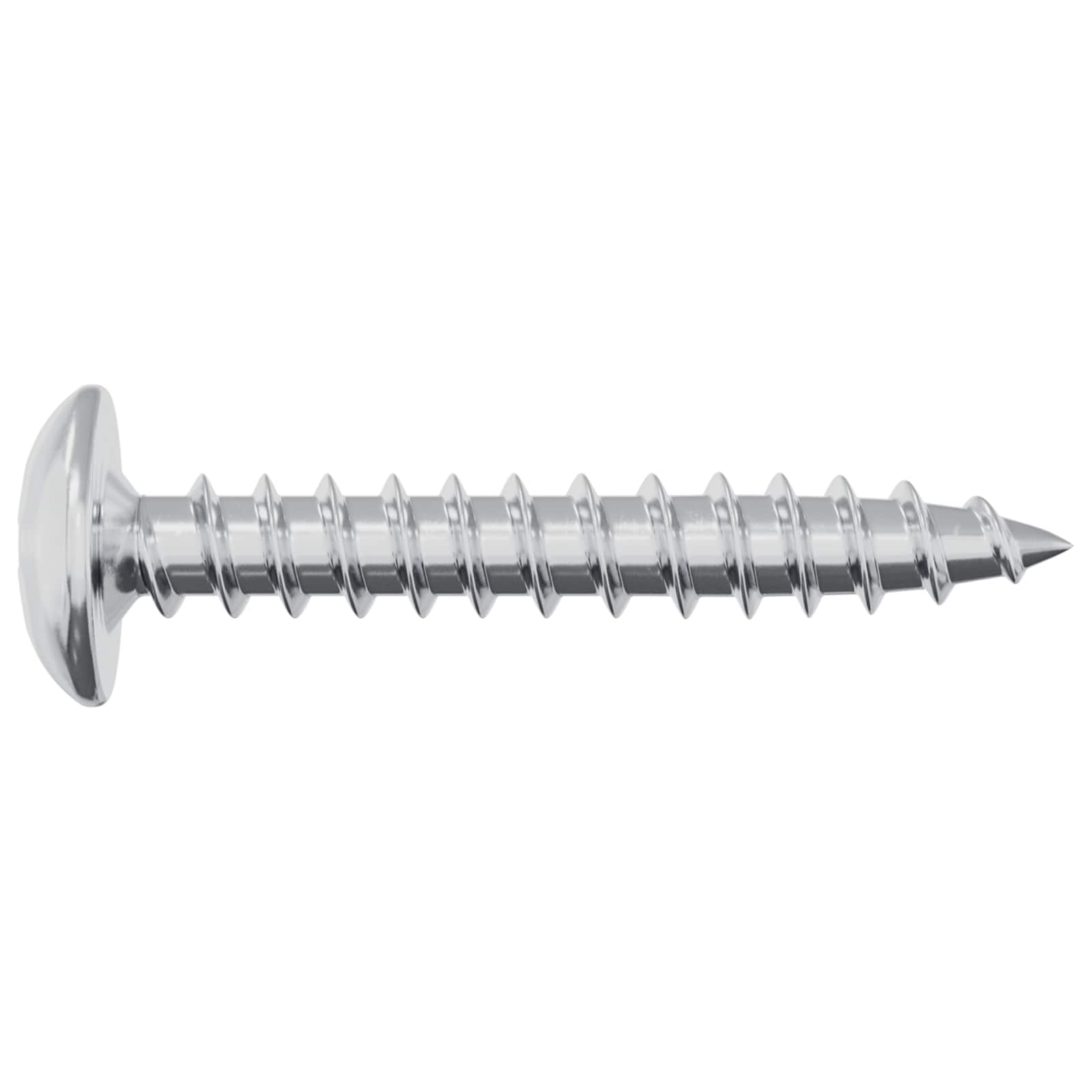 Drvene vijake 12 pcs Srebrno M4 x 25 mm Čelik