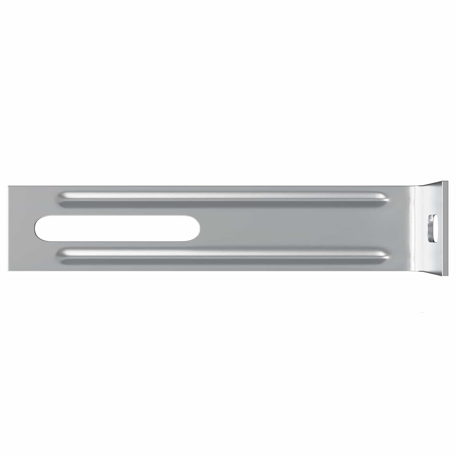 Nosač protiv prevrtanja 12 pcs Srebrno 74,5 x 15 x 32 mm