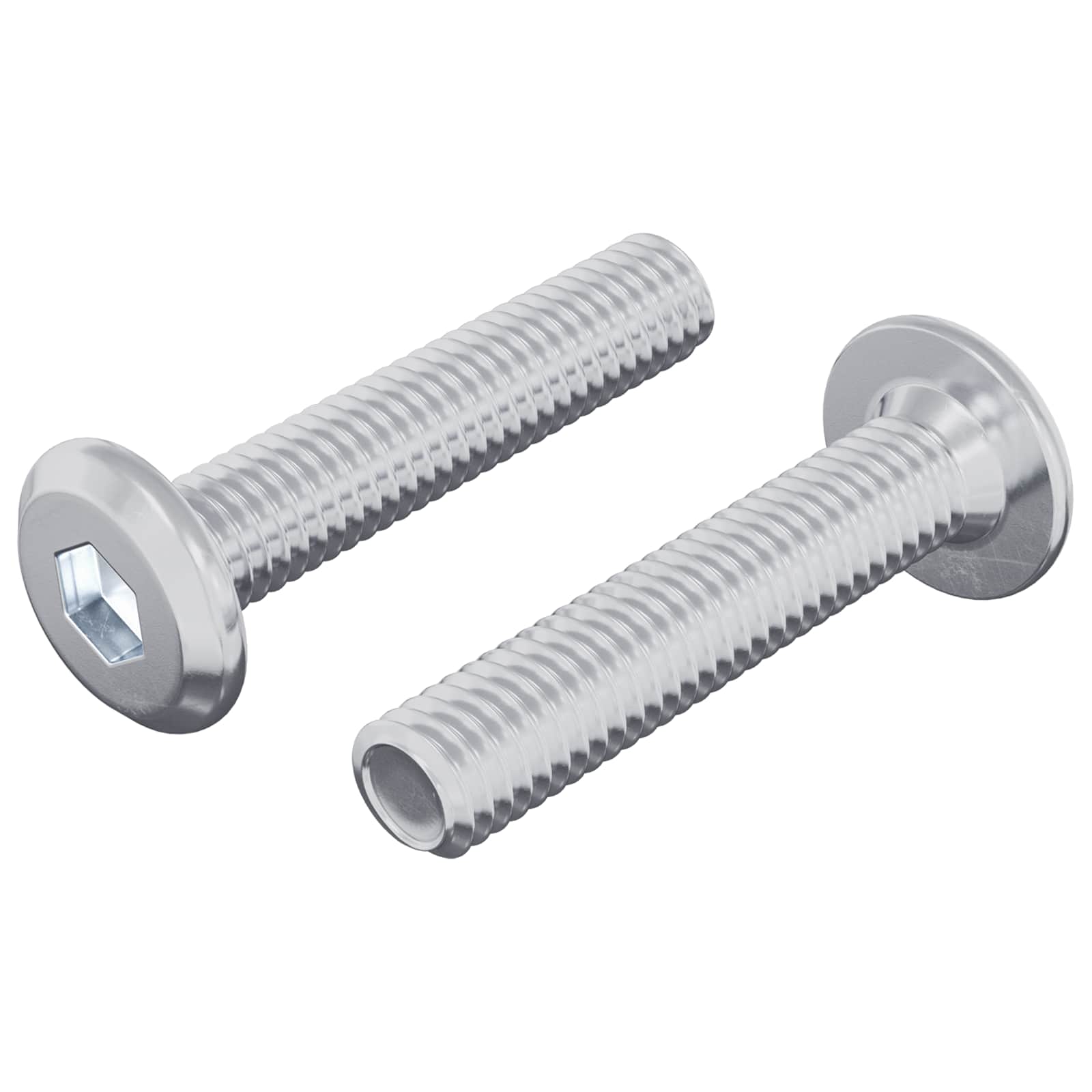 Vijak za zaključavanje 2 pcs Srebrno M6 x 30 mm Čelik