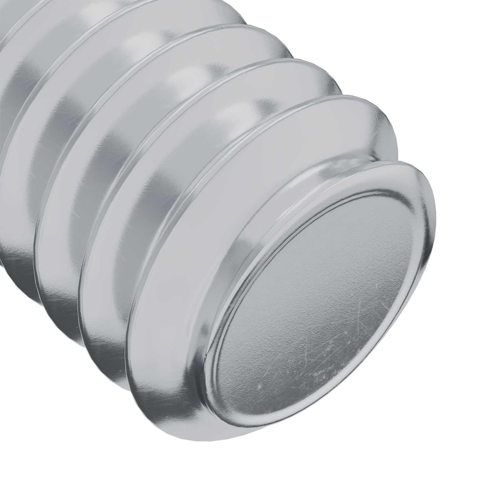Vijak s plastičnom glavom 12 pcs Srebrno M6 x 15 mm Čelik